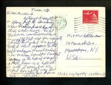 US Postal History Military Army #C64 Card APO #57 1965 Rhein-Mein Germany to NY
