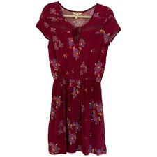 Matilda Jane Women's Art Class Floral Short Sleeve Mini Dress Sz S