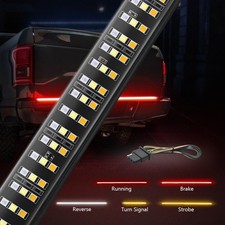 LED Tailgate Light Bar 60 Inch Triple Row 5-Functionfor Pickup Trailer SUV RV