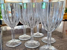 WATRFORD Crystal Sonesta  Water Iced Tea Glasses Wine Goblets 10 oz Set Of 6 NEW