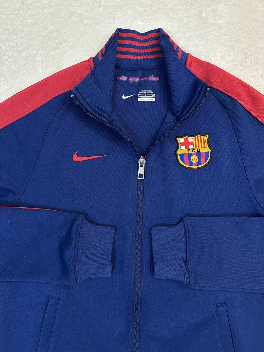 Vintage 2010s Y2K 2015 Nike FC Barcelona Football Team Zip Up
