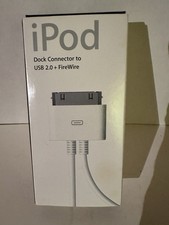 Apple M9126G/A USB 2.0 Genuine iPod Dock connector to USB 2.0 Firewire NEW