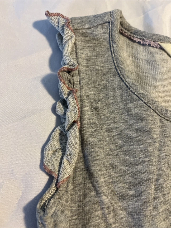 Matilda Jane Whiskers Dress Girls Gray Tiered Tulle Once Upon A Time Size 6 BTS - Image 3 of 4