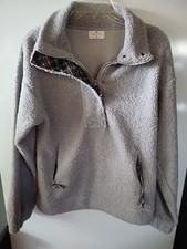 Simply Southern Collection Gray Quarter Zip With SNAP Pull Over