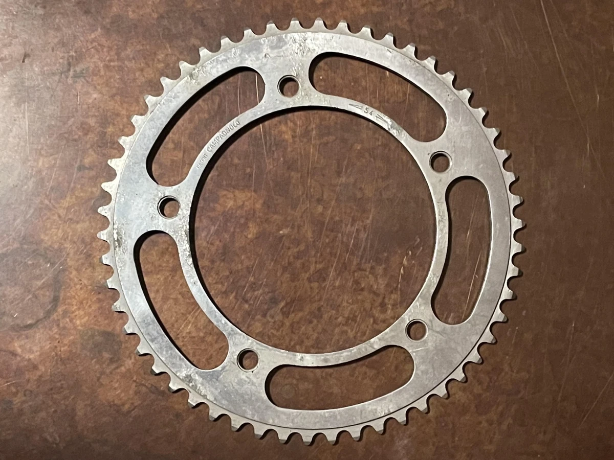 Plateau Vintage Campagnolo 54 Dents 144 BCD - Alliage Italie - Vélo Course Route