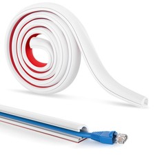 Cable Trunking White – 2M Flexible for Electric Cables, Mini 