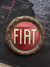 Vintage Fiat Italy Car Emblem Radiator Badge Lorioli Milano
