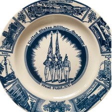 West Point New York Collector Plate United States Military Academy Blue