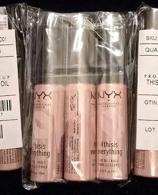 3 NYX ''THIS IS EVERYTHING'' SHEER LIP OIL, 8ML, PROFESSIONAL MAKEUP
