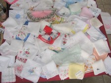 Vintage Handkerchiefs All Washed and Pressed Mixed Lot of 115