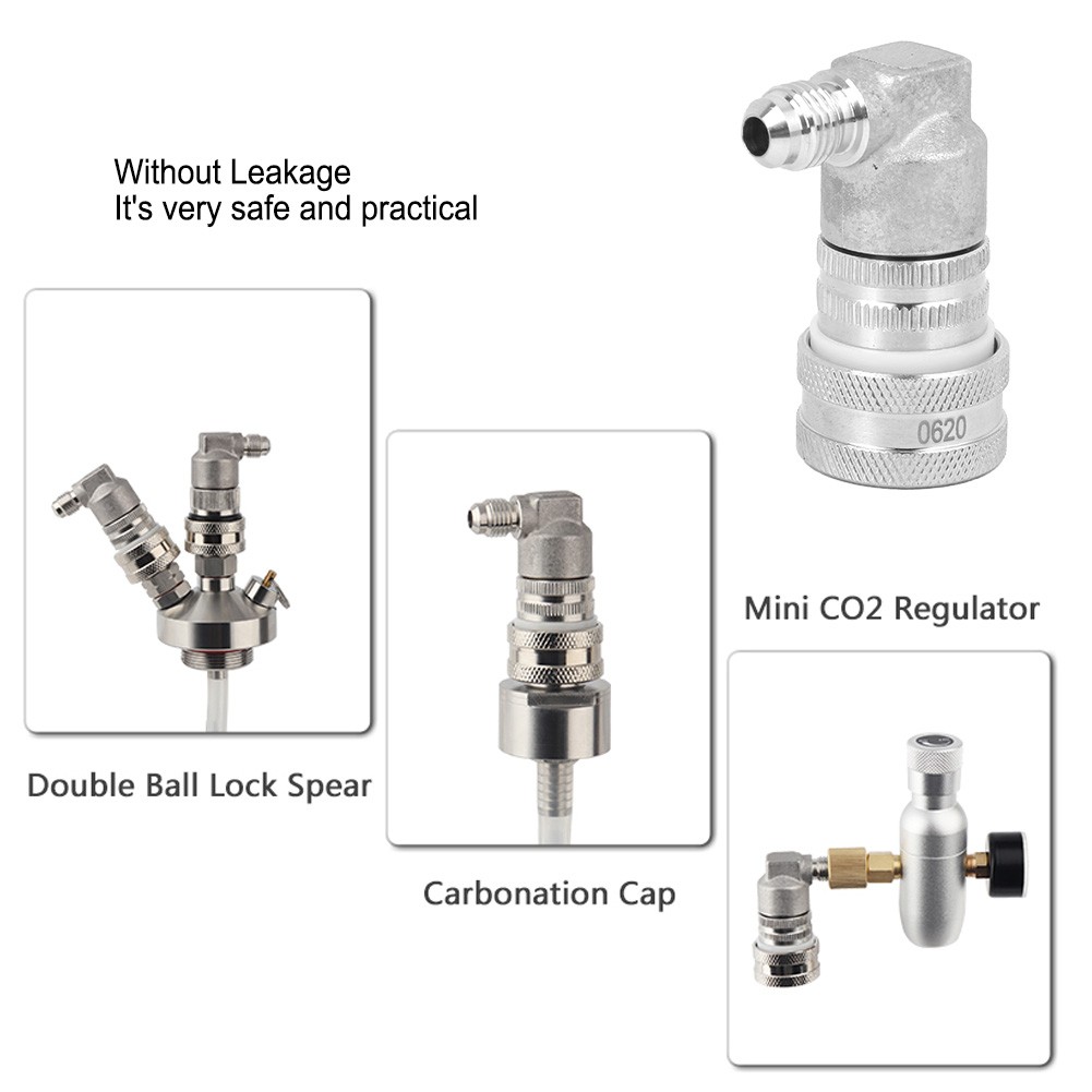 Stainless Steel Ball Lock Keg Quick Disconnect Gas Corny Fitting For Mini Keg Di