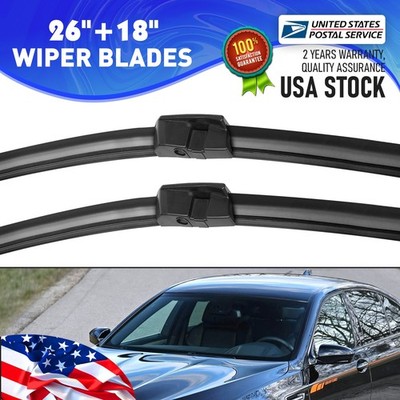 Set of 2 26''+18'' Side lock Front  Wiper Blade For 2012-2016 BMW ActiveHybrid 5