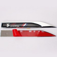 PEUGEOT WING Dolch Emblem Sticker Car Logo Aufkleber Abzeichen.2 Stück Für