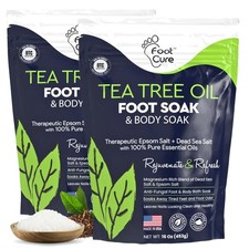 Tea Tree Oil Foot Soak with Epsom Salt - Best Toenail Fungus Treatment, Athle...