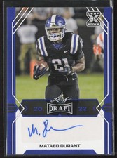 2022 Leaf Draft #BA-MD1 Mataeo Durant Autographs Blue