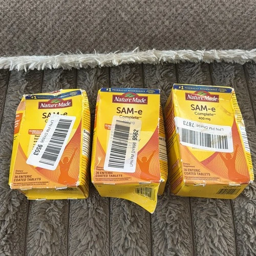 Nature Made Sam-e Complete 400mg 36 Tablets Each Exp. 08/27 “BOX DAMAGE”