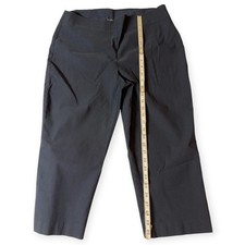 Chico's Capri Pants, Black,Rayon/Nylon, Women's Chico Size 2 US 12 or L