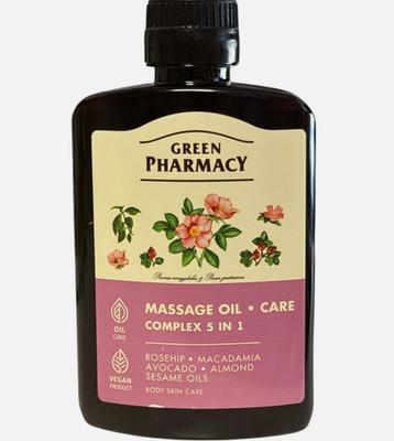Green Pharmacy Massageöl 5 in 1   200 ml, ganzheitliche Pflege, natürliche Öle