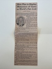 George Weiss New York Mets 1964 Sporting News Baseball 4X12 Panel