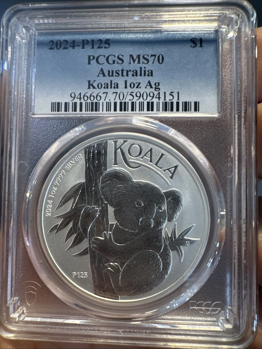 Australian Koala MS 70 Graded 1 oz Precious Metal Content per Unit