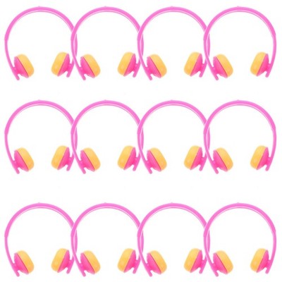 20 Pcs Yellow Duck Headphone Mini Dolls House Accessories Headset