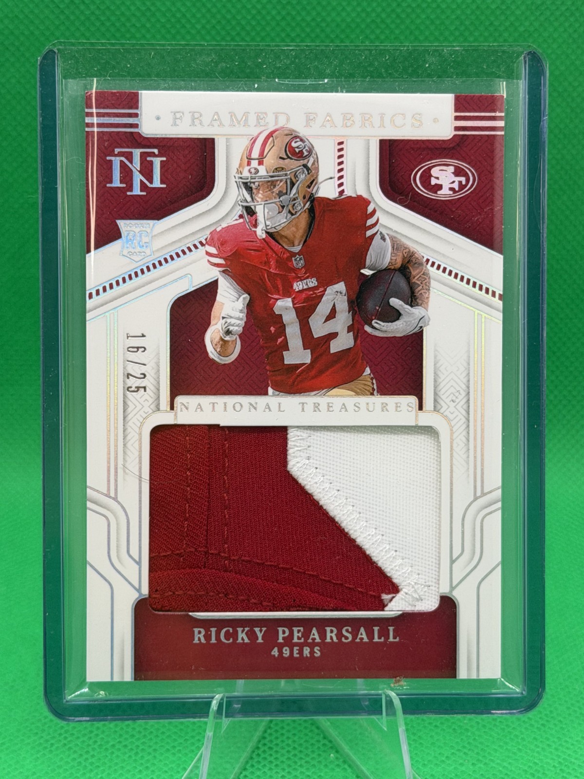 Ricky Pearsall Panini National Treasures Framed Fabrics #RPL Base