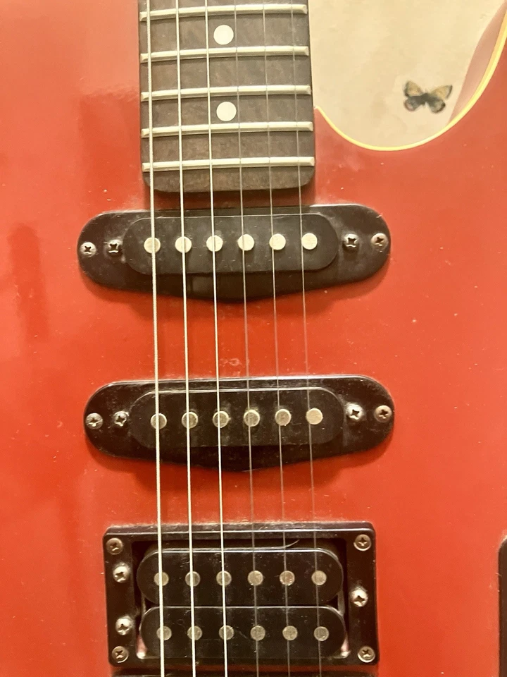 J.B. vintage años 80 ¿Jugador? Guitarra eléctrica misteriosa Foto 4 de 4