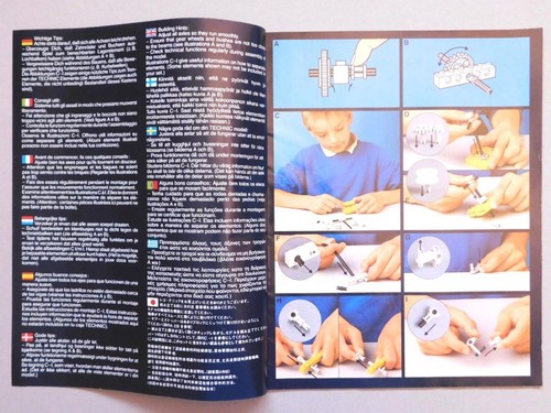 1991 Technic #8838 Motorcycle & 3 Wheel Bike Instruction Manual Slf5-1 - Picture 2 of 8