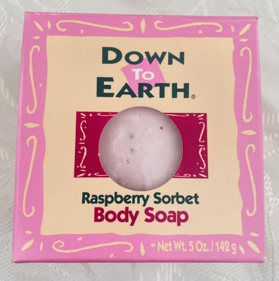 Vintage CVS DOWN TO EARTH Raspberry Sorbet Body Soap French Milled USA NEW