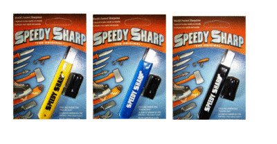 ''The Original'' Speedy Sharp Carbide Sharpener, Knife Sharpener, 3 pack ,3 colors