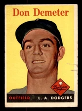 1958 Topps Baseball #244 Don Demeter GD *e1