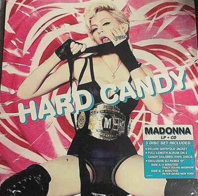 Madonna    Hard Candy -3 VINYL LP COLORED + CD -1° First Print Sticker - SEALED