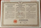 Germany 1930 Government International Young Loan Uncancelled Bond Stock Share