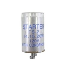 FS-2 Fluorescent Starter UL 14, 15, 20 Watt, 120 V, with Condenser