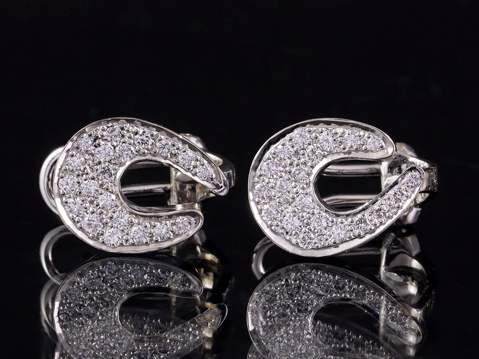 Attraktive Brillant Ohrstecker ca. 0,70ct 750/- Weißgold - Bild 3 von 4