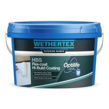 Wethertex HBS HighBuild Coating Quality Exterior Masonry Paint Cracked Wall 15kg