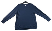 Style  Co Sweater Womens size Medium Navy Blue Long Sleeve New