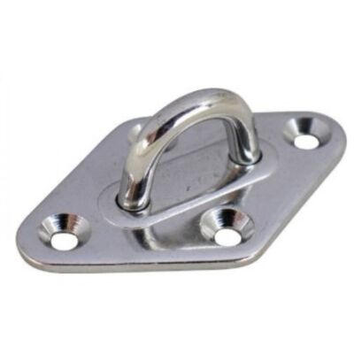 Sea-Dog 089603-1 Stainless Steel Diamond Eye Plate 7/8'' x 7/8'' Eye