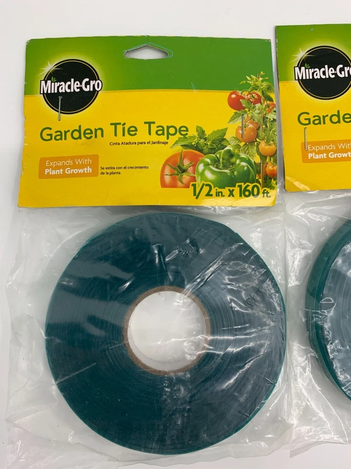 (3) Miracle-Gro Garden Tie Tape, 1/2” X 160 Feet - Miracle-Grow Plant Tape - Image 2 of 4