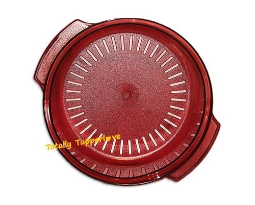 1 Tupperware Stack Cooker Colander REPLACEMENT Piece Approx. 9.25" Red 2195 NEW - Picture 2 of 2