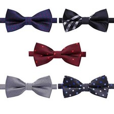 8 PACKS Elegant Adjustable Pre-tied Bow Ties for Men Boys 1 4 5 6 8 Pack X