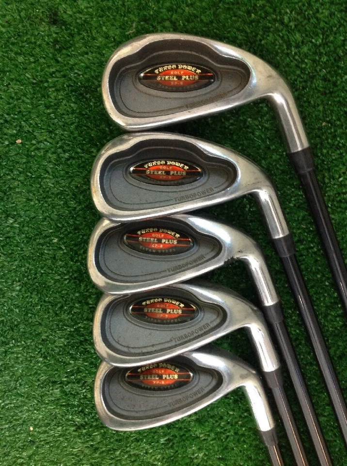 Turbo Power Steel Plus Irons Set 5-PW (no 6) Regular Graphite Shafts - Image 2 of 4