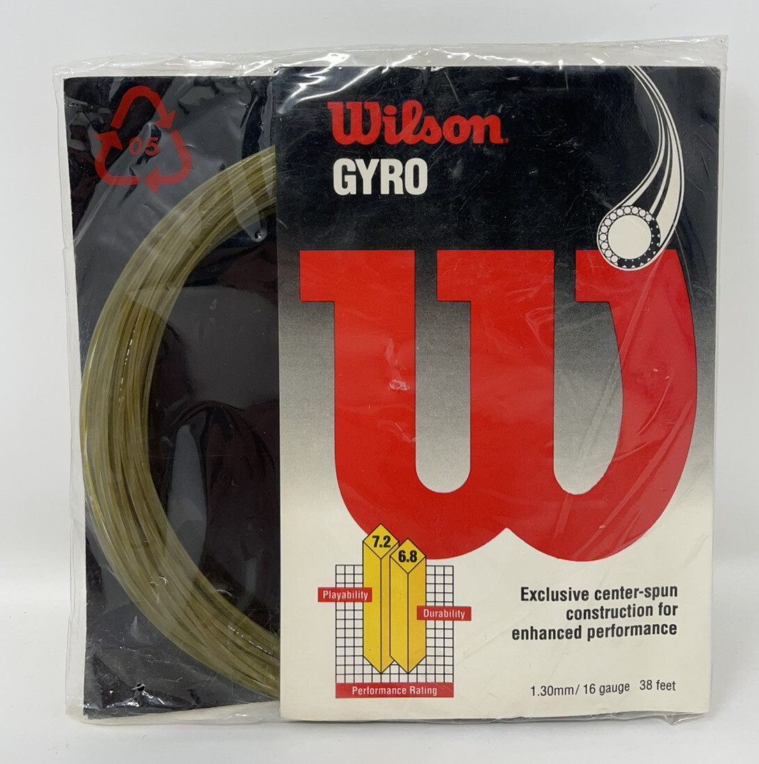 Gyro String VINTAGE NOS Wilson Gyro 38ft Tennis Racket String Stringer, 16 Gauge, 1 ...