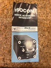 vintage brochure  isocom voice activated intercom david clark