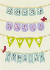 Designer Greetings Sweet Small Cute Special New Baby Congratulations Card