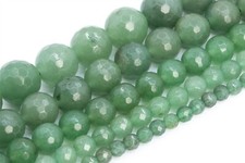 Natural Green Aventurine Grade AAA Micro Faceted Round Loose Beads 5-6/8/10MM