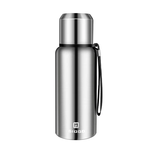 Insulated vacuum Thermo Bottle 500ml/16.9oz with cup Stainless steel coffee b...