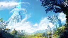 Landscape fantasy art aion online mushroom clouds ruins Custom Gaming Mat Desk