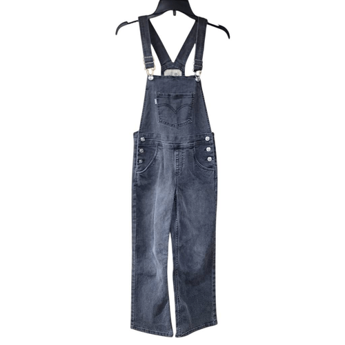 Silvertab by Levi's Girls 12 Levi's Silvertab Baggy Overalls Black faded