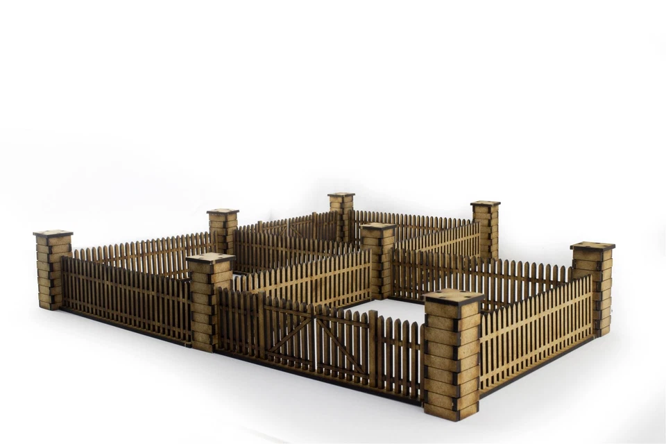 Palissade avec des Portails et des Piliers par World War Gaming